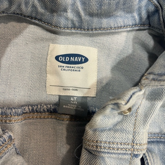 Old Navy Light Blue Jean Jacket with Black Pants - Picture 4 of 8